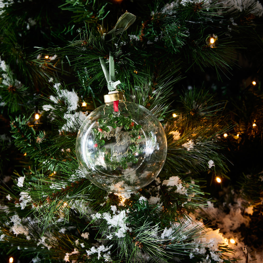 Merry And Bright Ornament dia 12