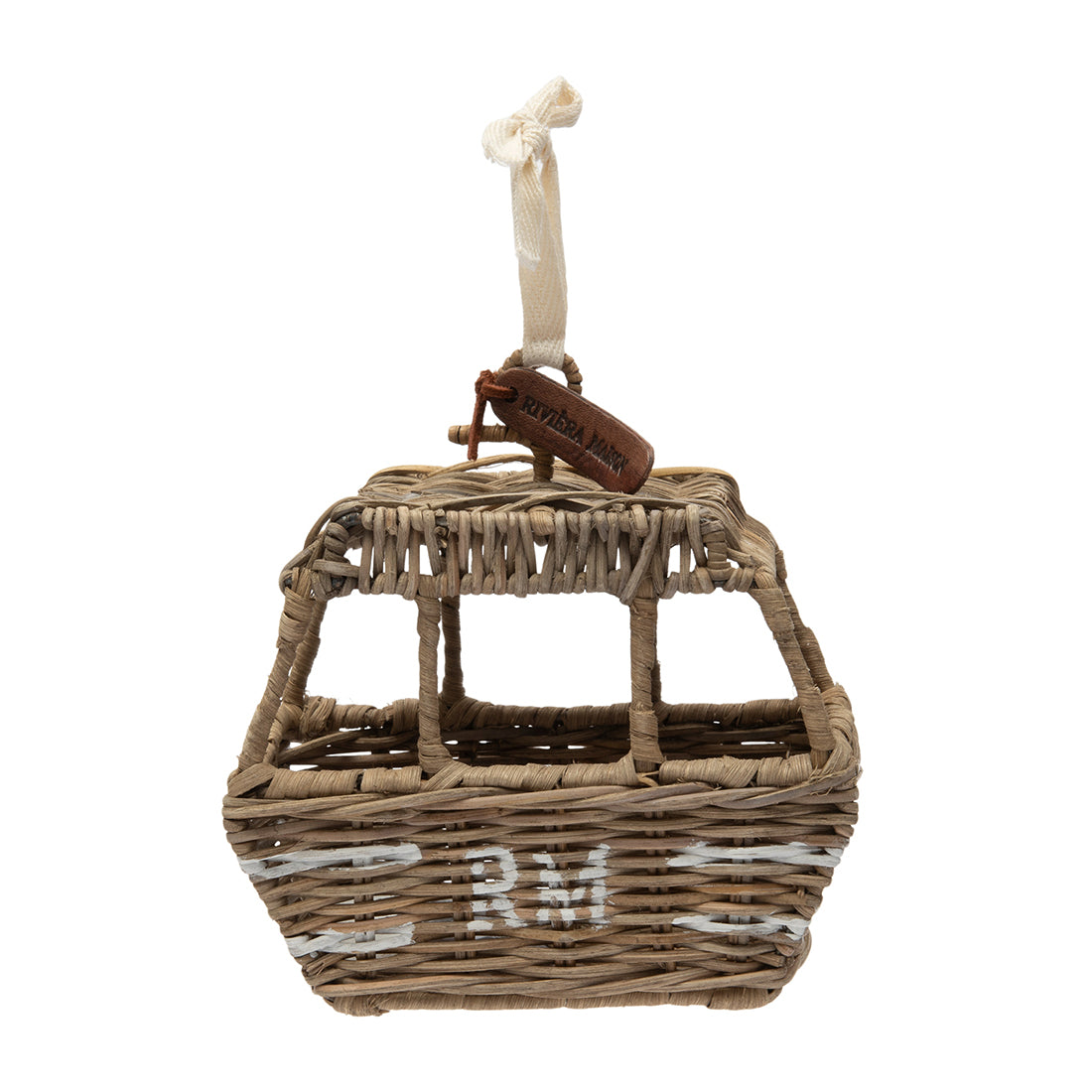 Rustic Rattan Ski Lift Ornament