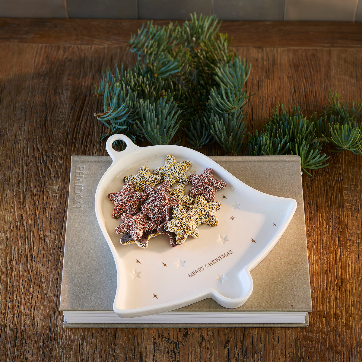 Merry Christmas Bell Dish