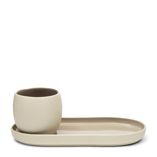 Clement Cup & Oval Saucer