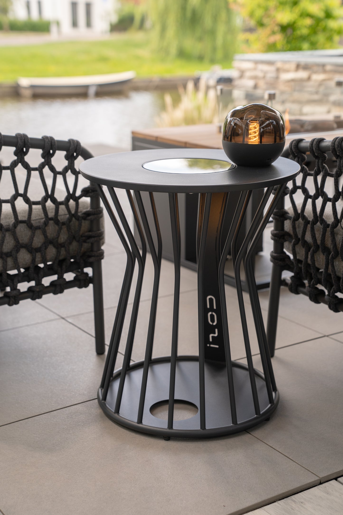 Cosilumia round black ø 52 x 60 cm