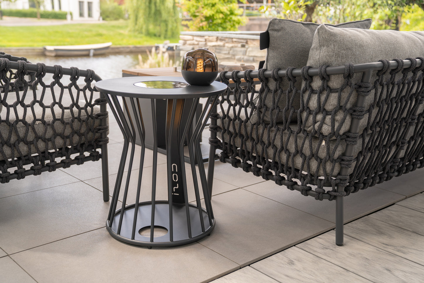 Cosilumia round black ø 52 x 60 cm