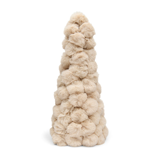 Furry Pom Pom Christmas Tree M
