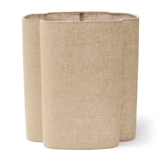 Merlan Linen Quatrefoil Lampshade Natural 35x37