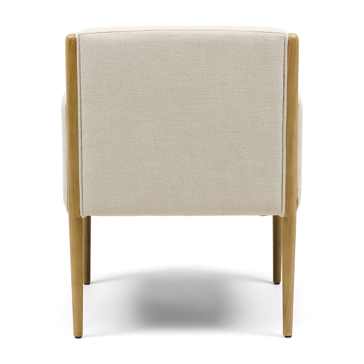 Le Mans Dining Armchair, Structured Weave, Classic Beige