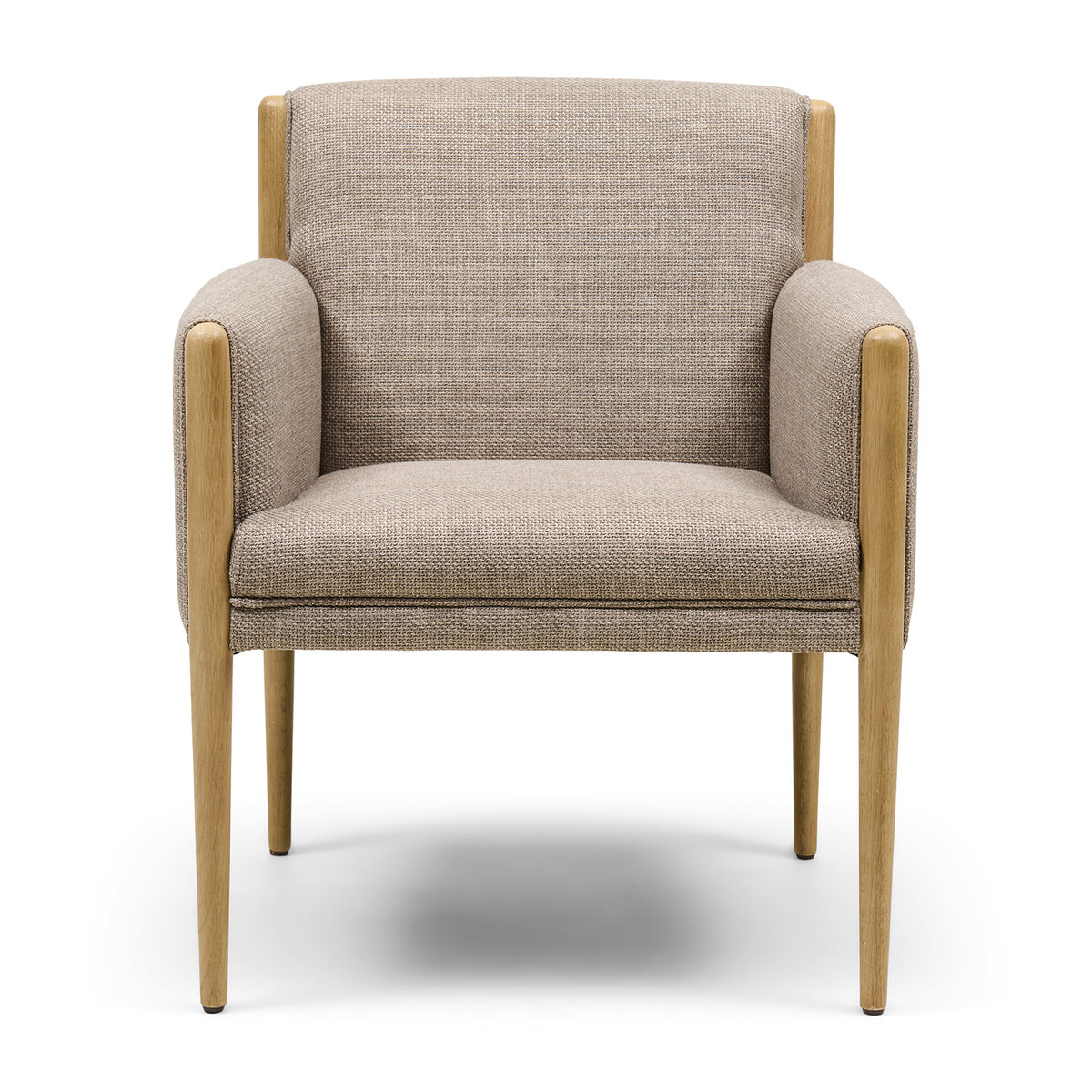 Le Mans Dining Armchair, Structured Weave, Classic Taupe