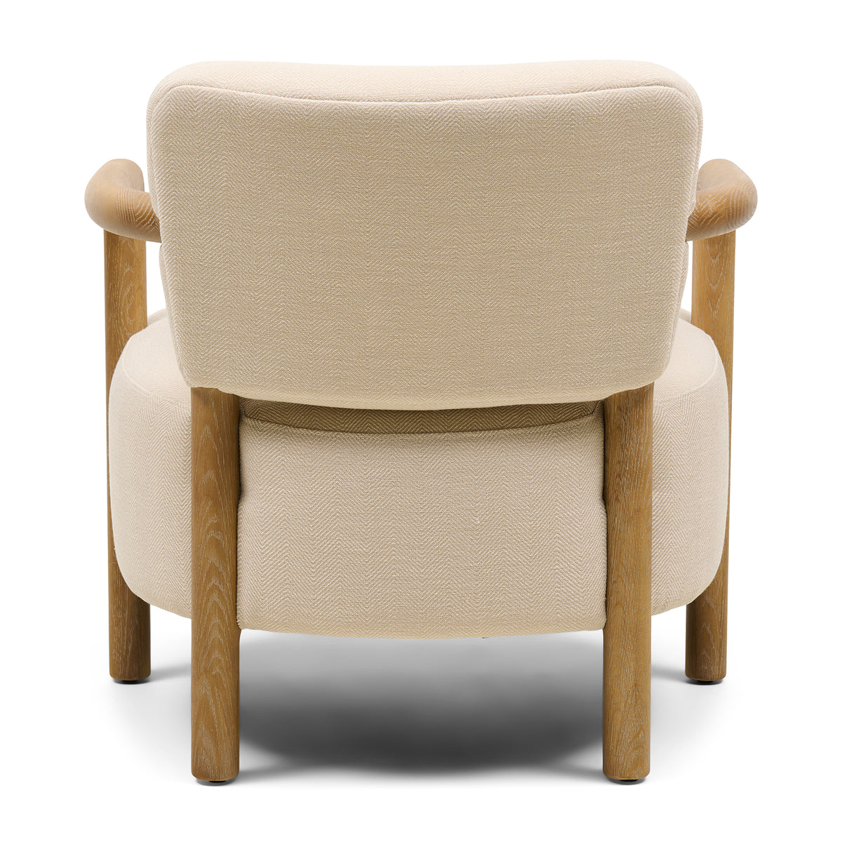 Lech Armchair, Herringbone Weave, Beige