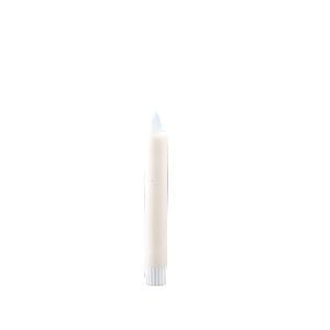 LED Diner Candle rustic white moveflame 2PCS short