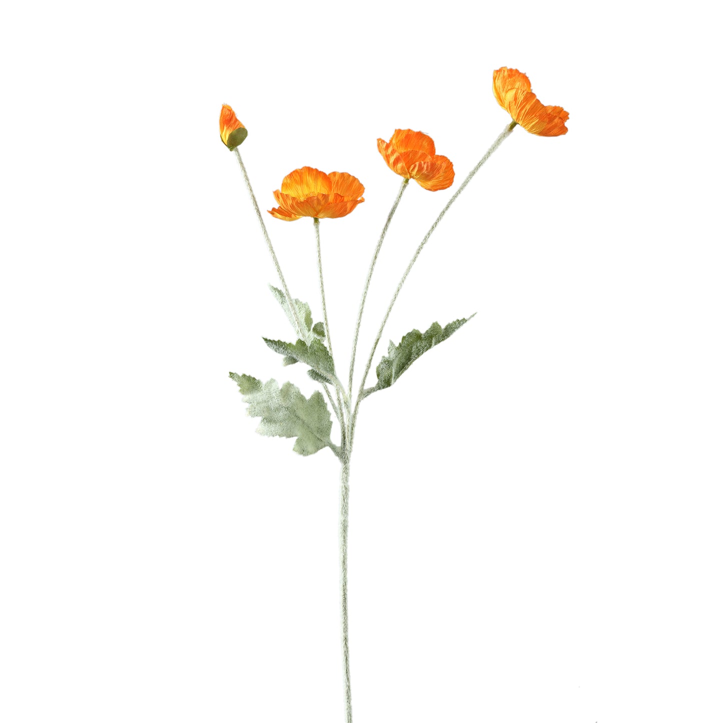 Zijdebloem Poppy Spray