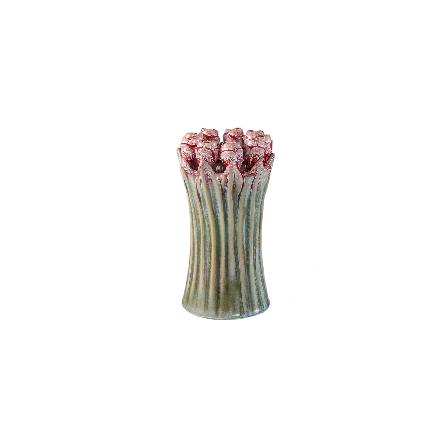 Tulips Mint Green ceramic tulip shaped vase