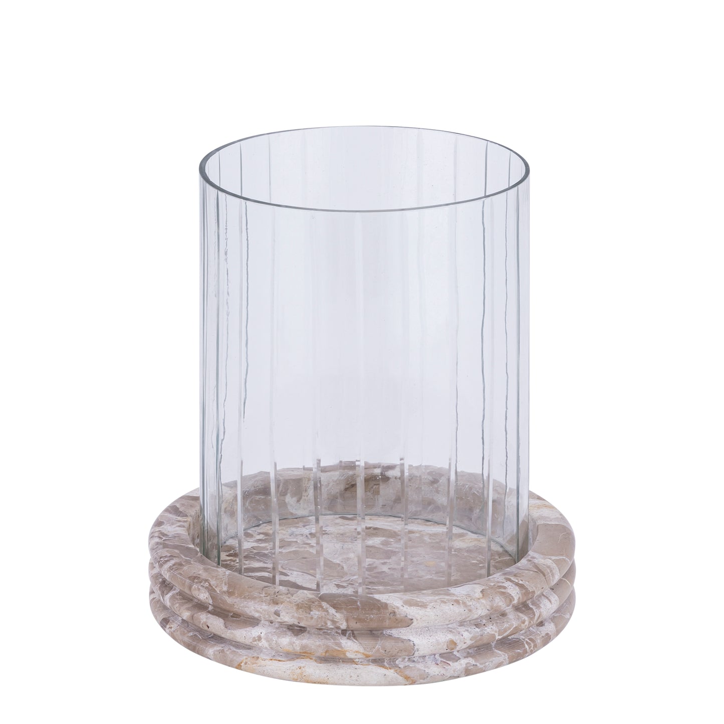 Jolee Clear Marble stormlight carved glass round