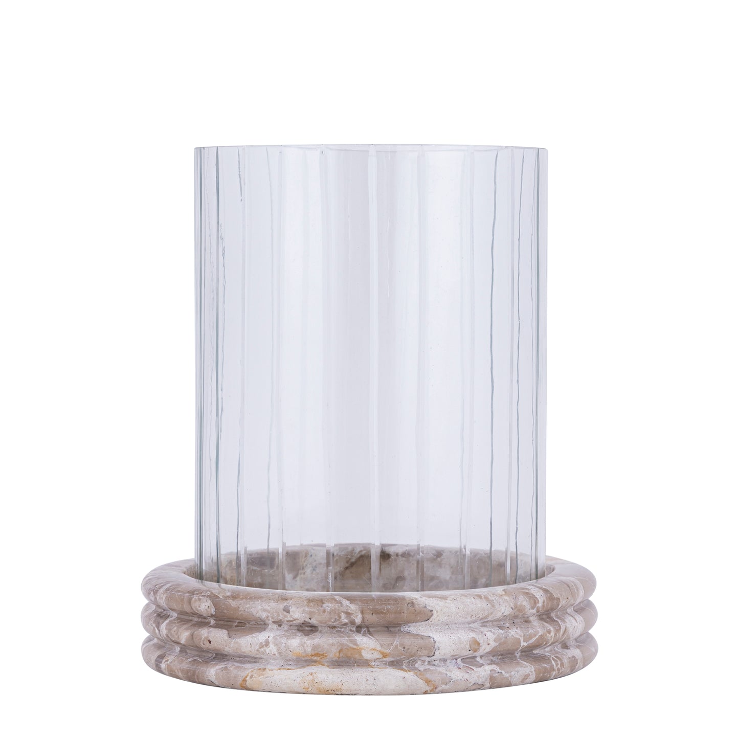 Jolee Clear Marble stormlight carved glass round