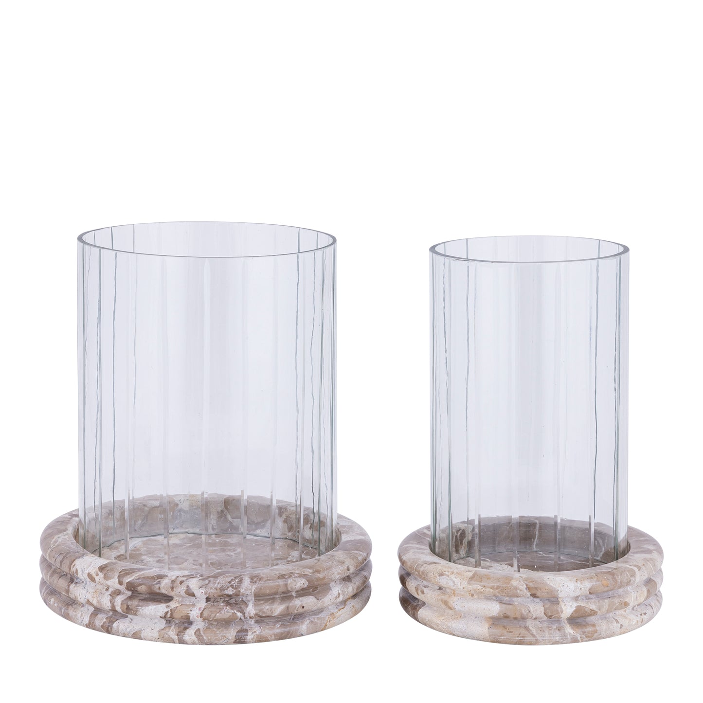 Jolee Clear Marble stormlight carved glass round