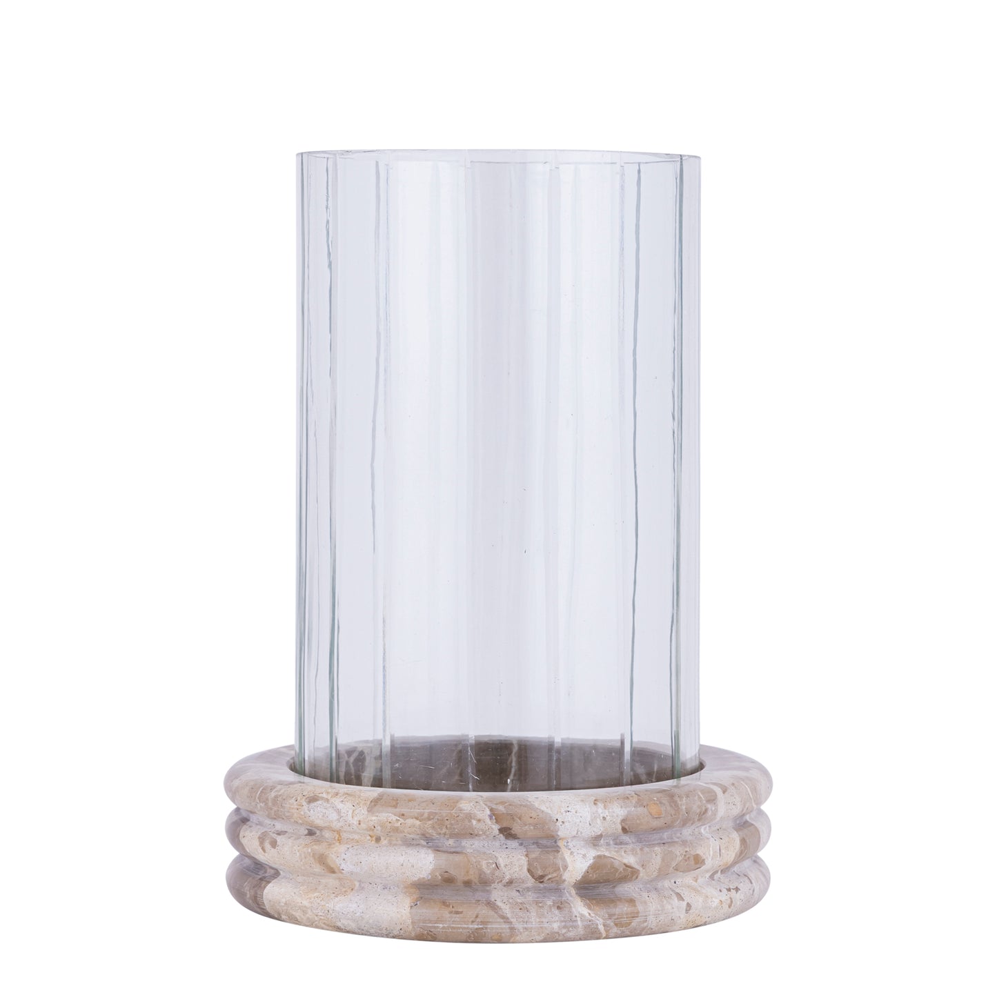 Jolee Clear Marble stormlight carved glass round