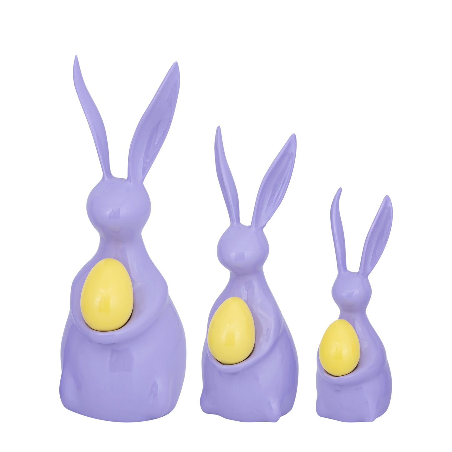 Saedee rabbit statue with egg