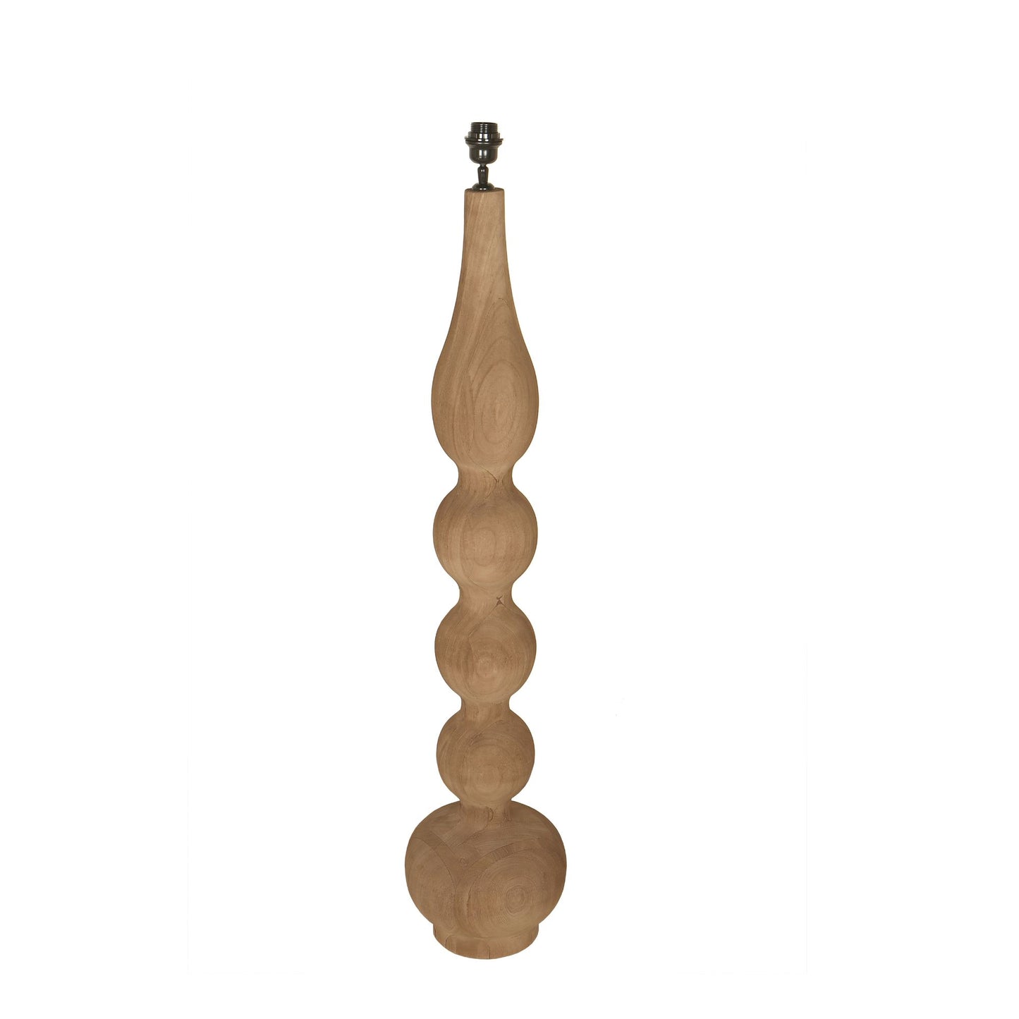 Altus Natural mango wood floor lampbase smooth rnd