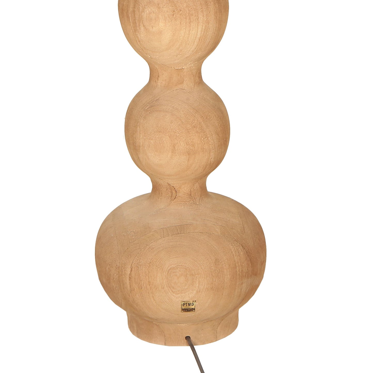 Altus Natural mango wood floor lampbase smooth rnd
