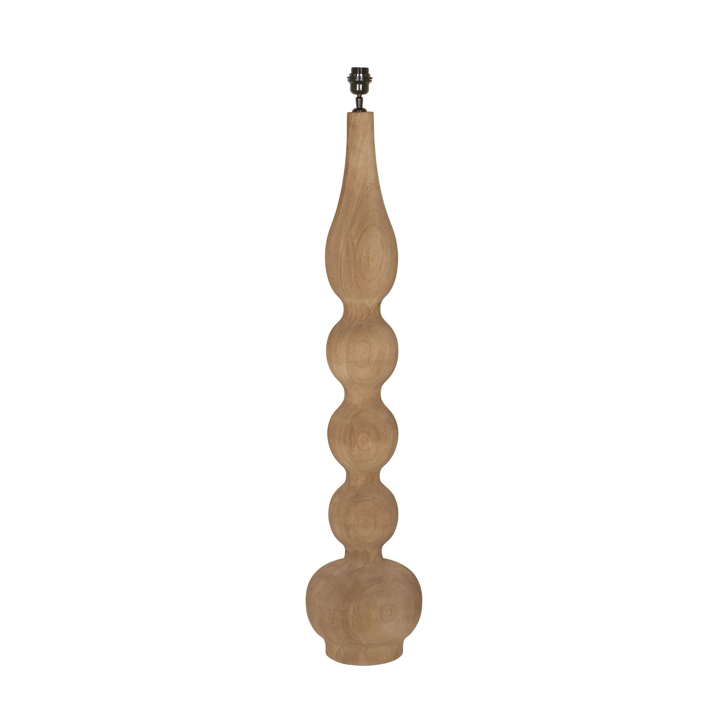 Altus Natural mango wood floor lampbase smooth rnd