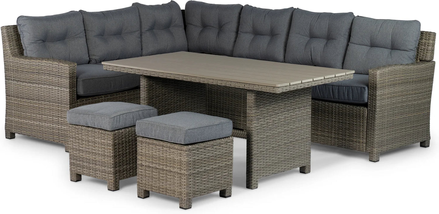 Tierra Outdoor 6-zits loungeset Wilson grijs