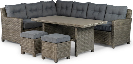 Tierra Outdoor 6-zits loungeset Wilson grijs
