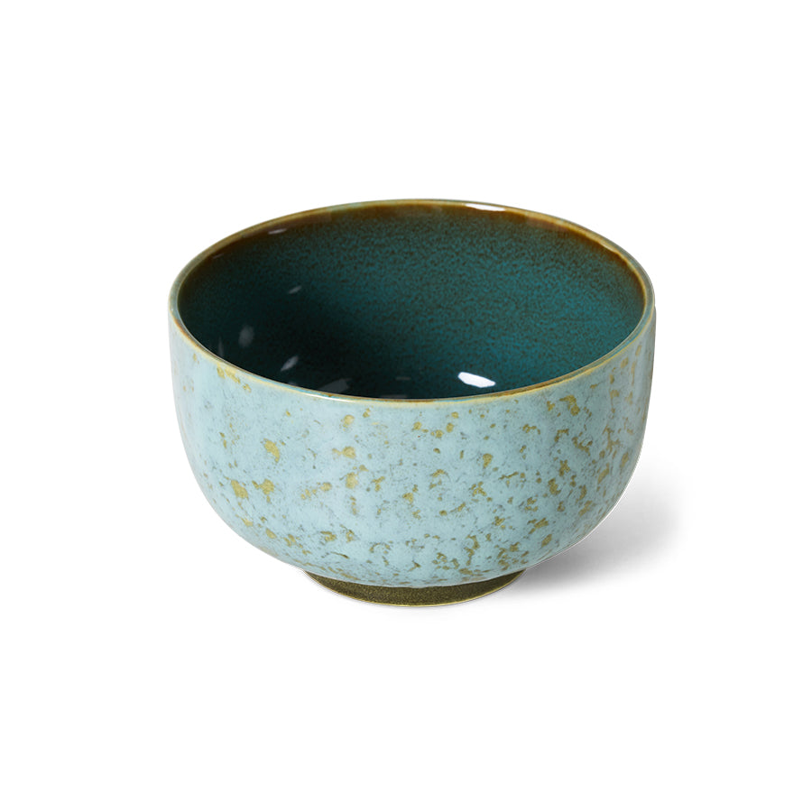 70s ceramics: noodle bowl, verdigris