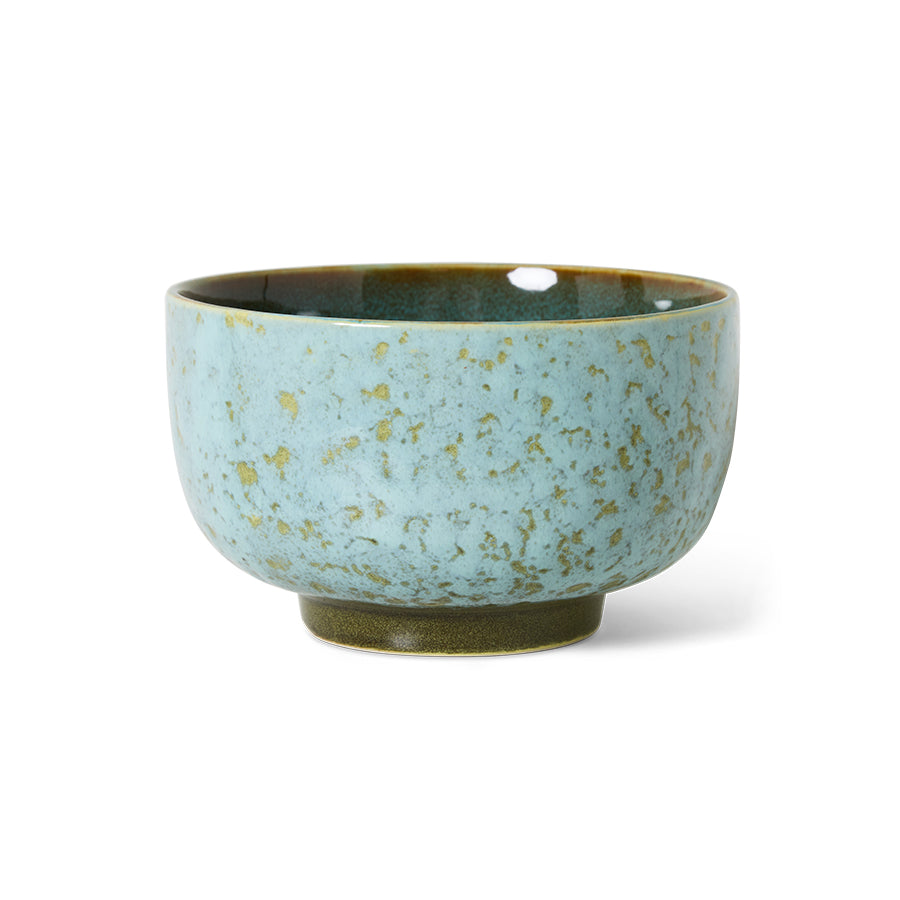70s ceramics: noodle bowl, verdigris
