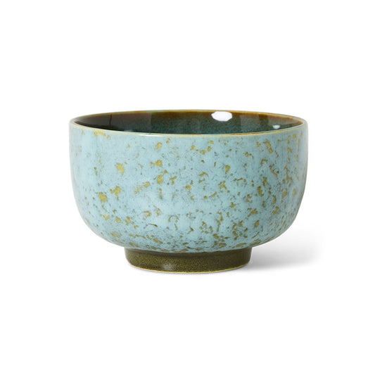 70s ceramics: noodle bowl, verdigris