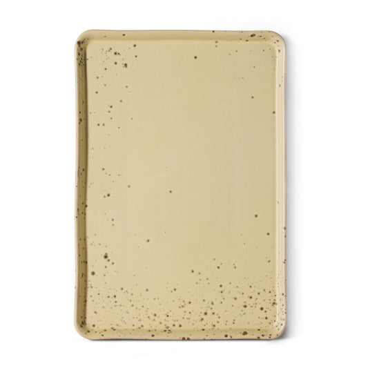 70s ceramics: large tray, grit