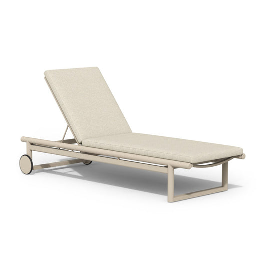 Oasis Sun Lounger Aluminium Champagne