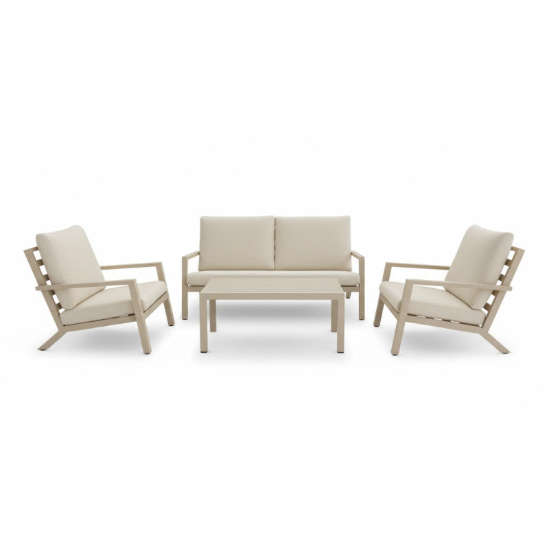 Tierra Outdoor 4-zits loungeset Azzurro beige