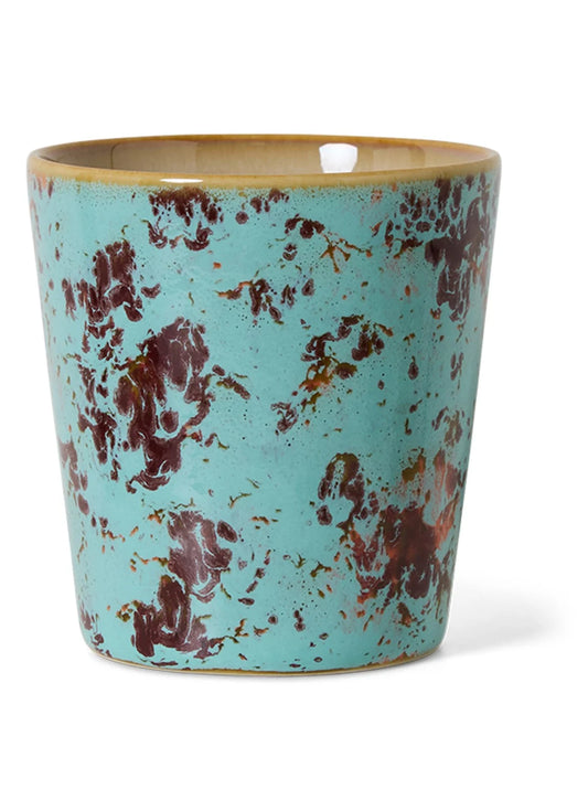 70s ceramics: coffee mug, patina