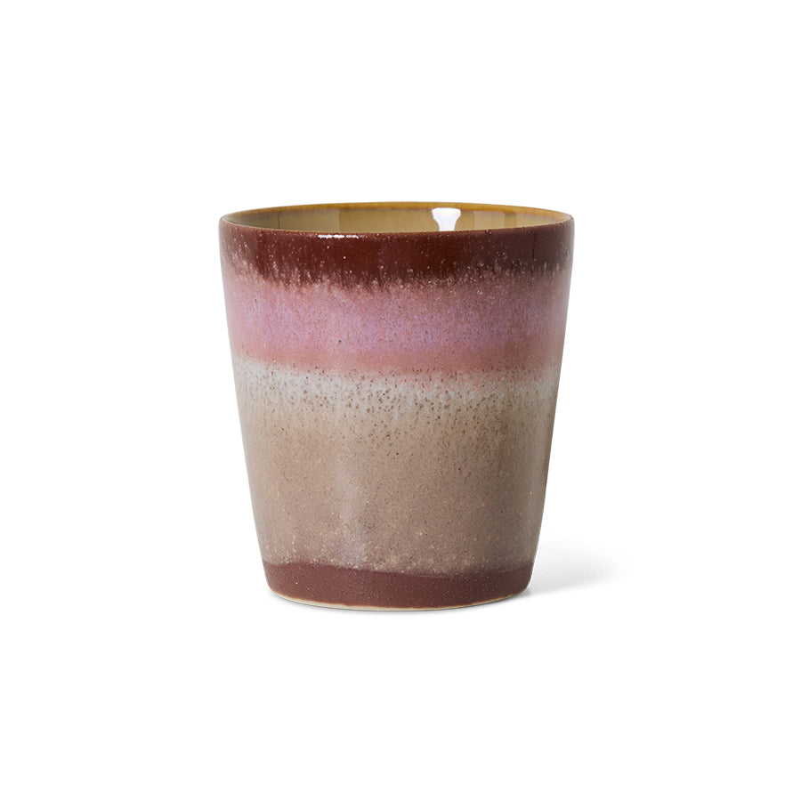 70s ceramics: coffee mug bloom