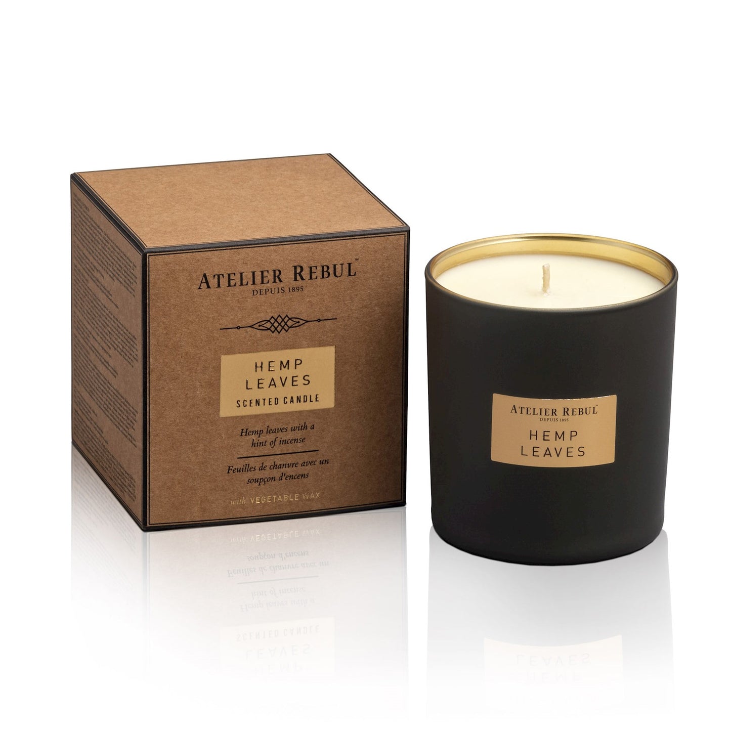 Hemp Leaves Scented Candle - 210 Gr